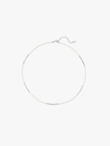 Silver Pearl-mixed Necklace