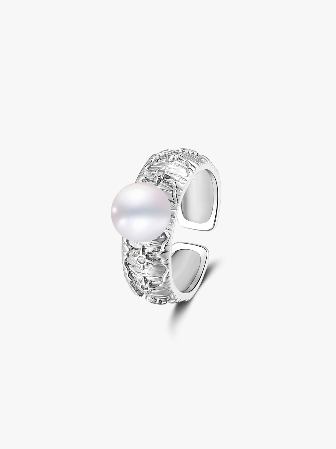 Metal Lace Cavalier Ring