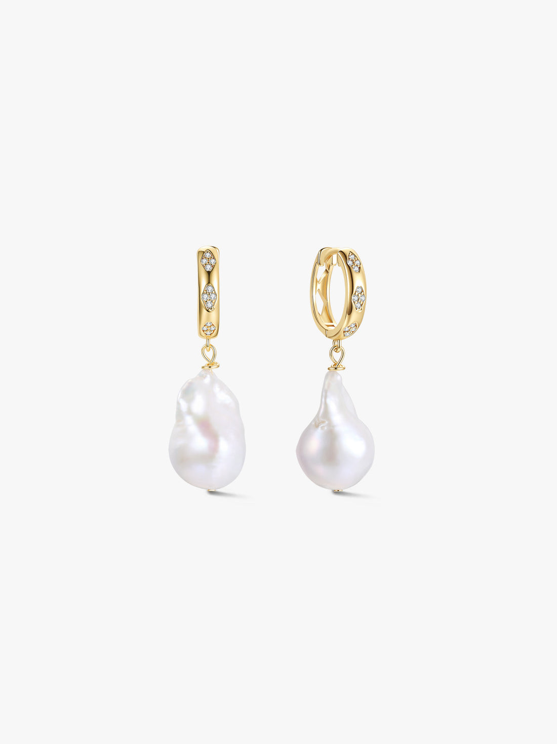 Baroque Pebble Hoops