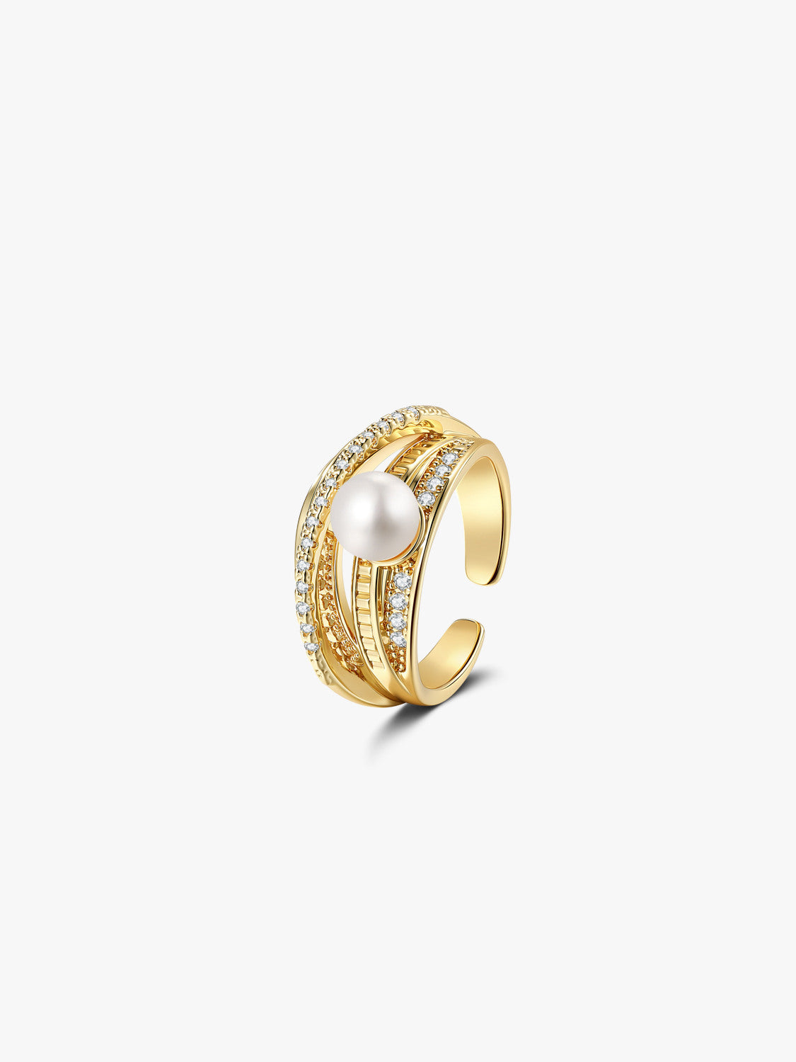 Arc Pearl Ring