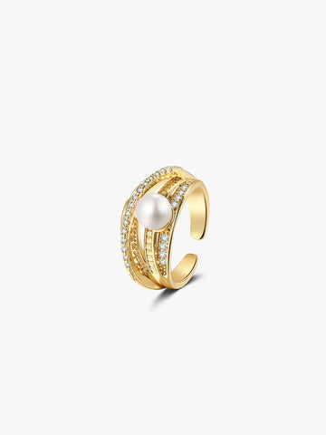 Arc Pearl Ring