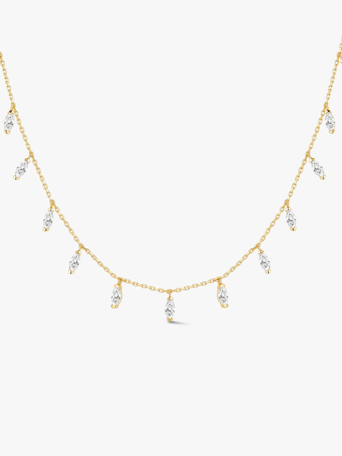 Crystal Dewfall Charm Necklace