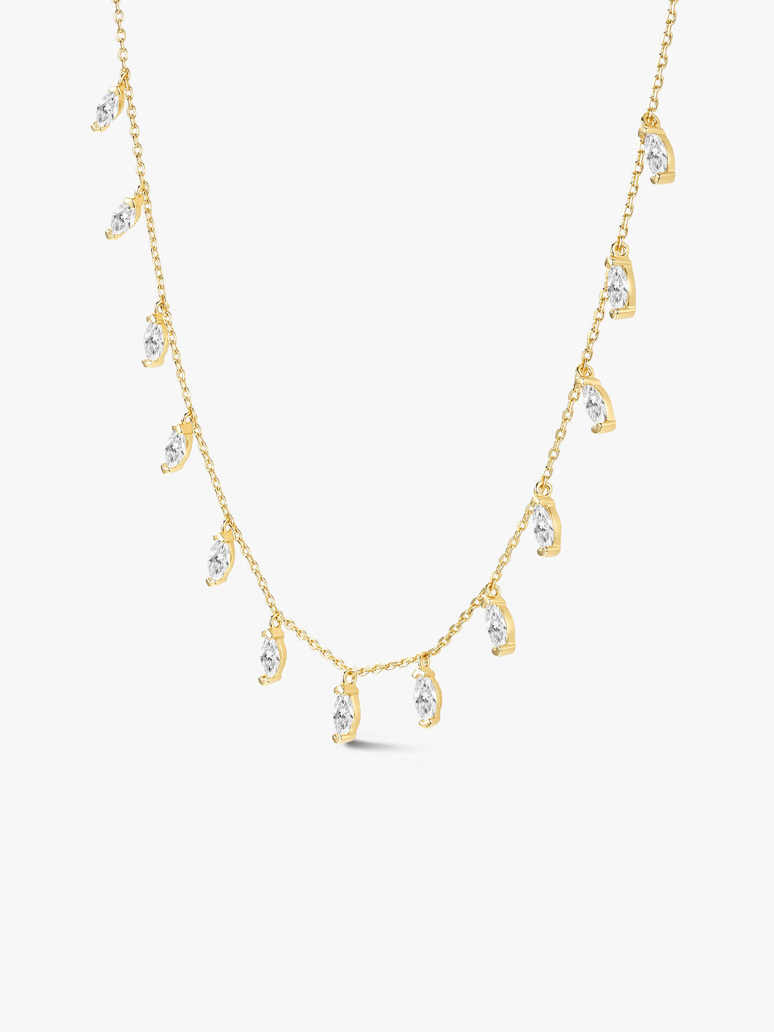 Crystal Dewfall Charm Necklace
