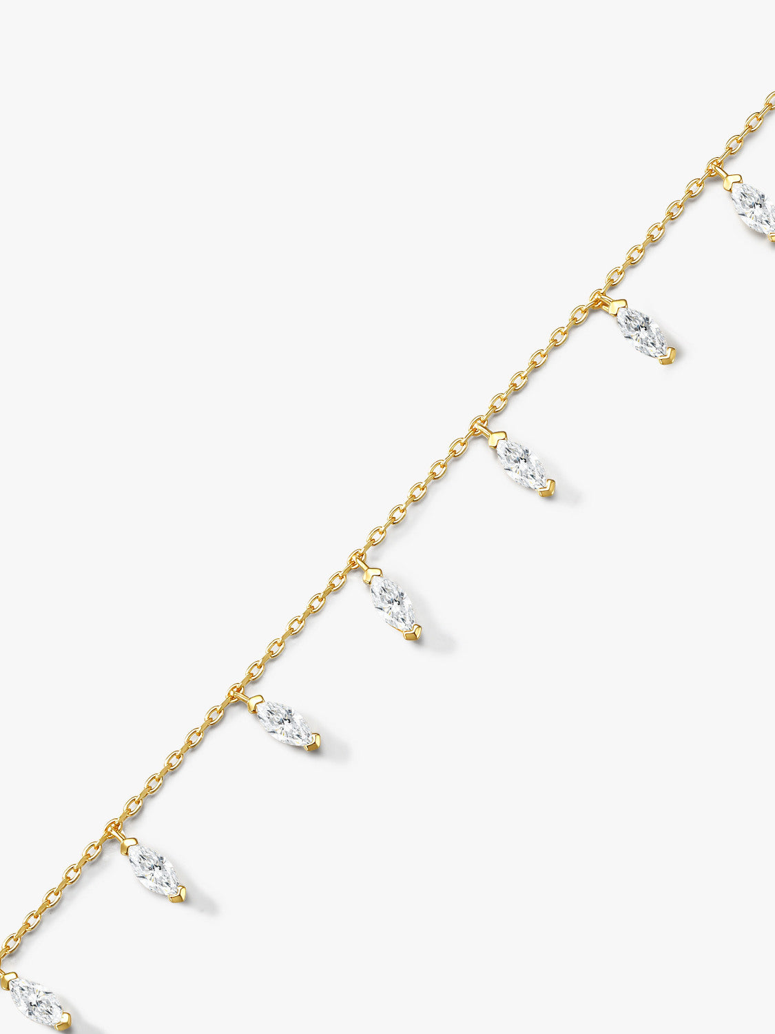 Crystal Dewfall Charm Necklace
