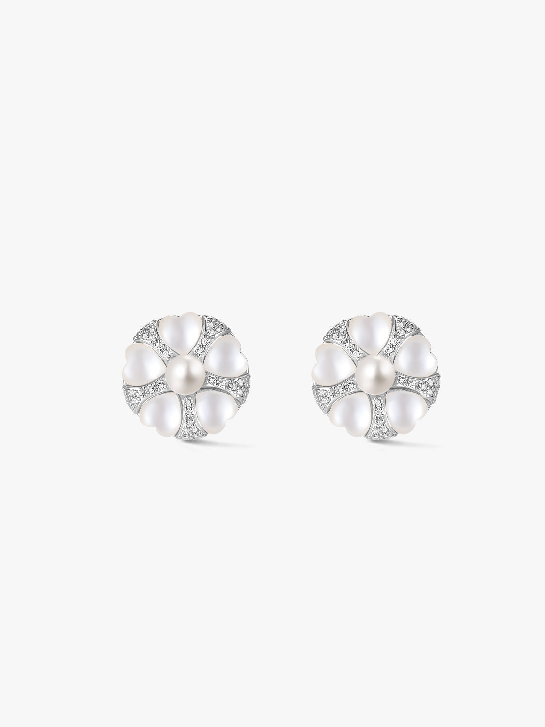 Silver Ophelia Studs