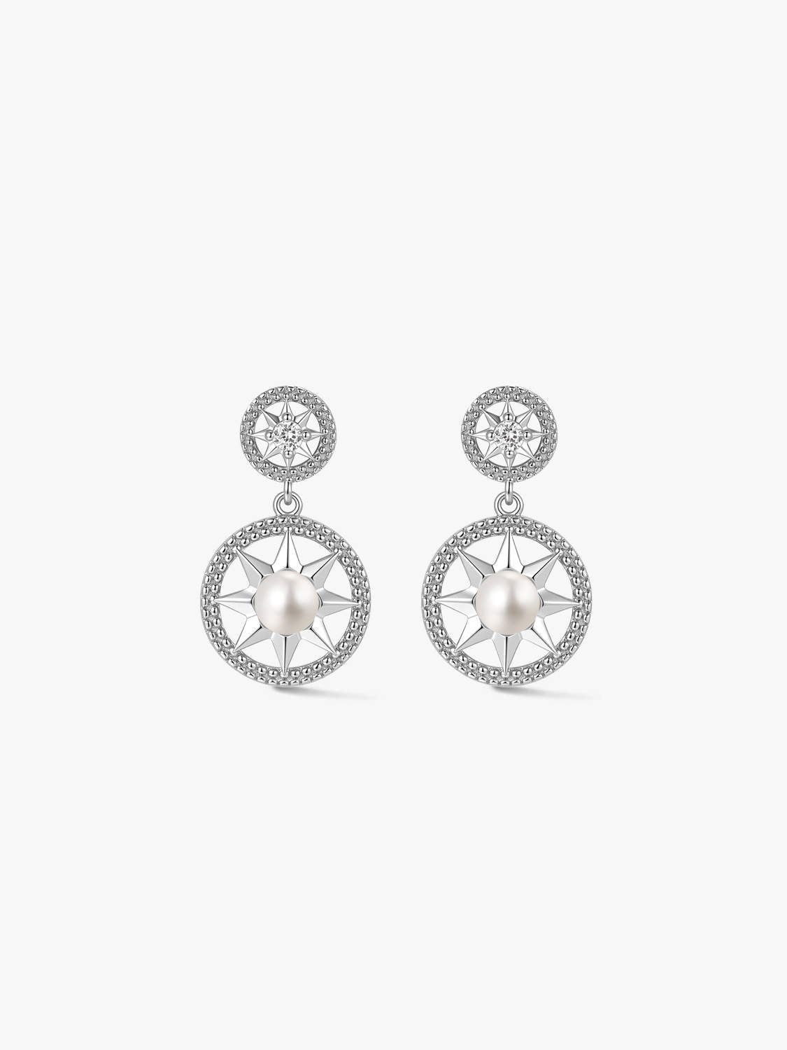 Silver Compass Drops