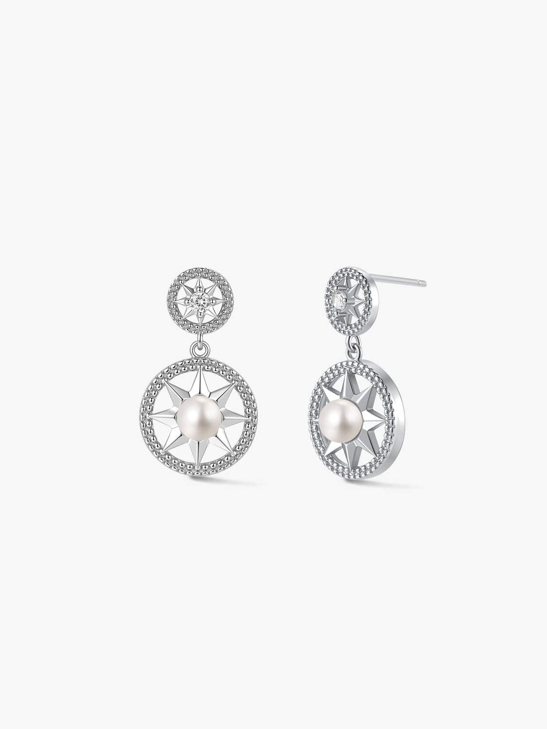 Silver Compass Drops