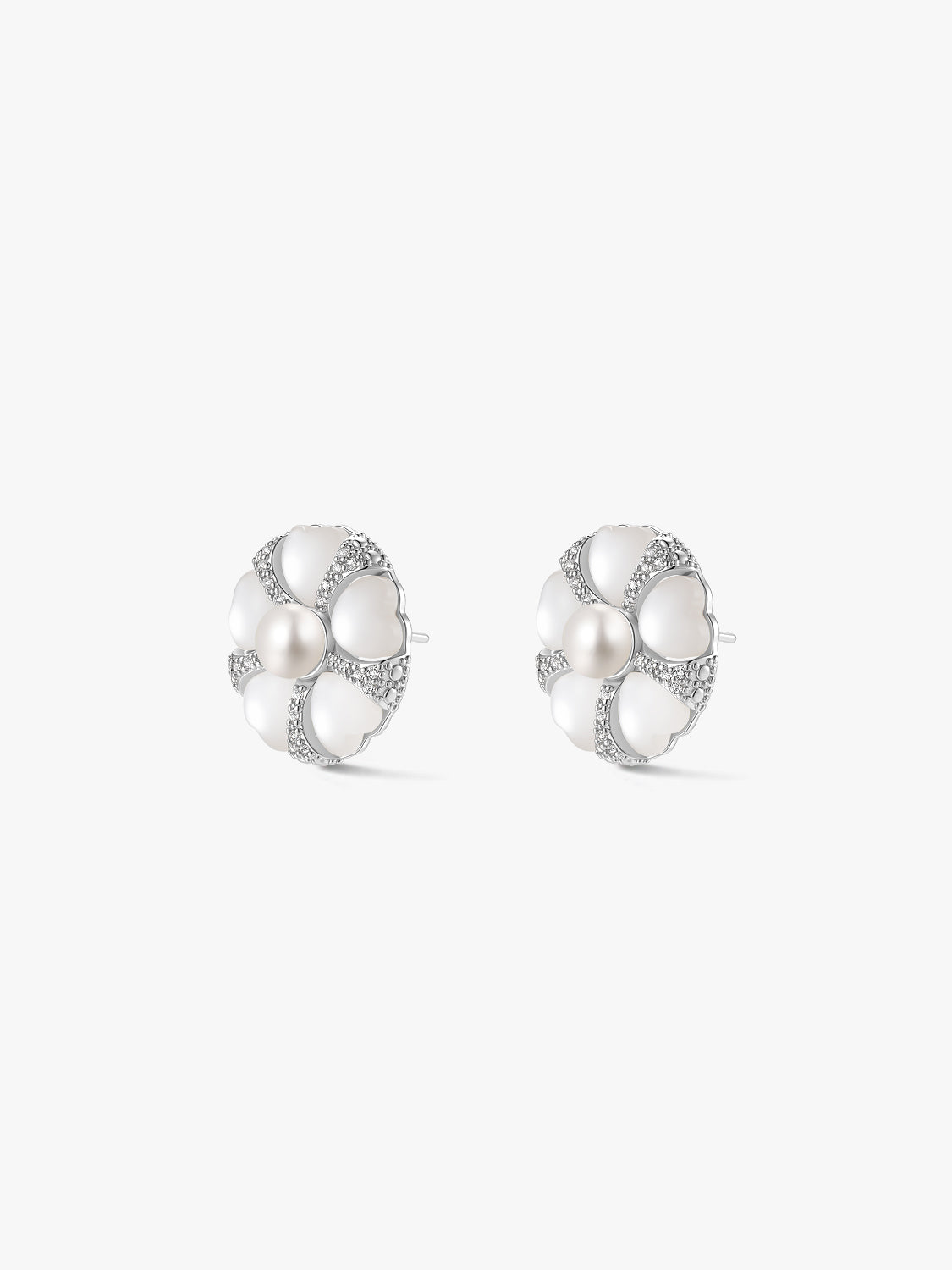 Silver Ophelia Studs