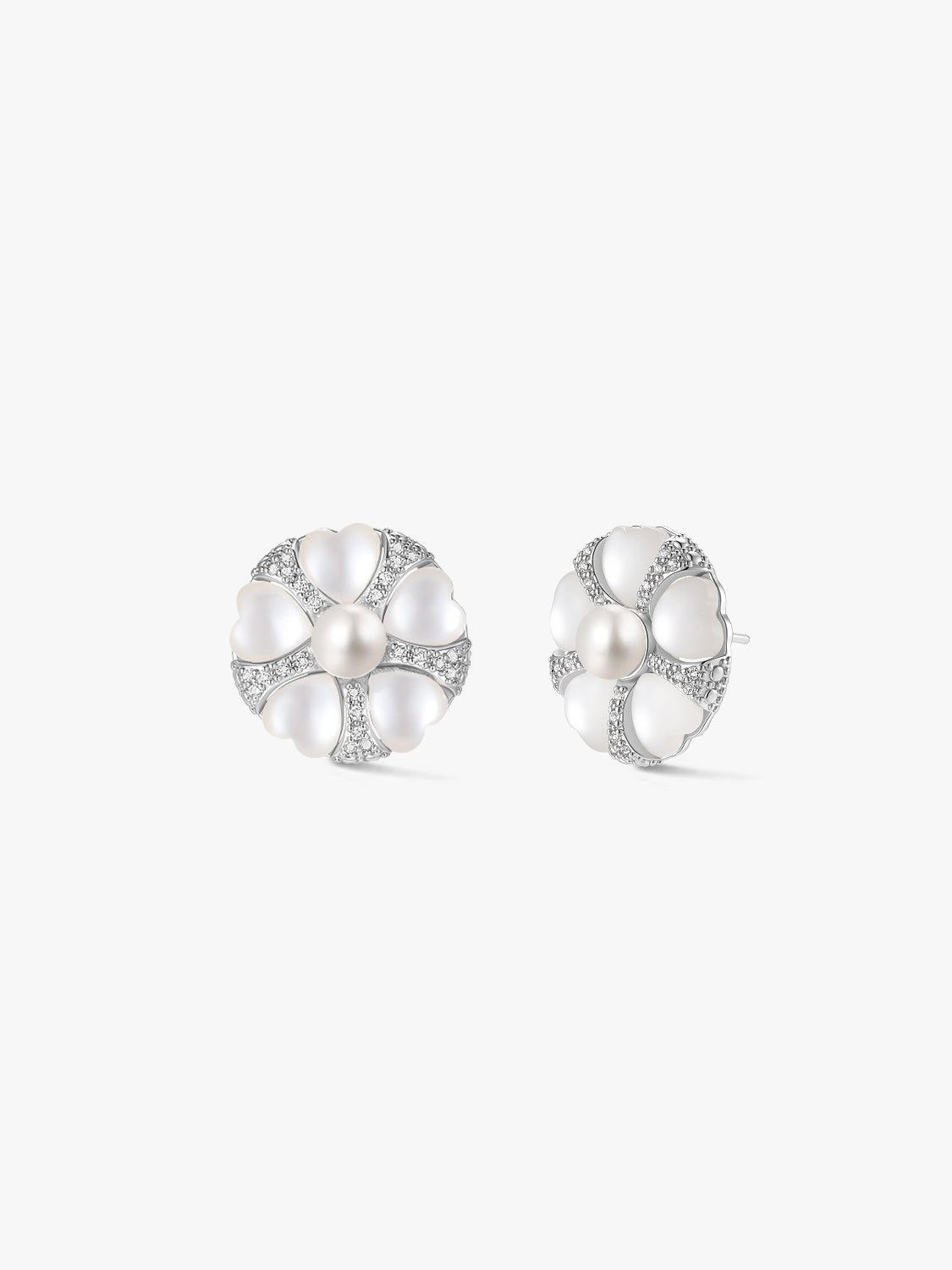 Silver Ophelia Studs