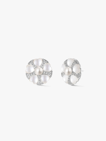 Silver Ophelia Studs