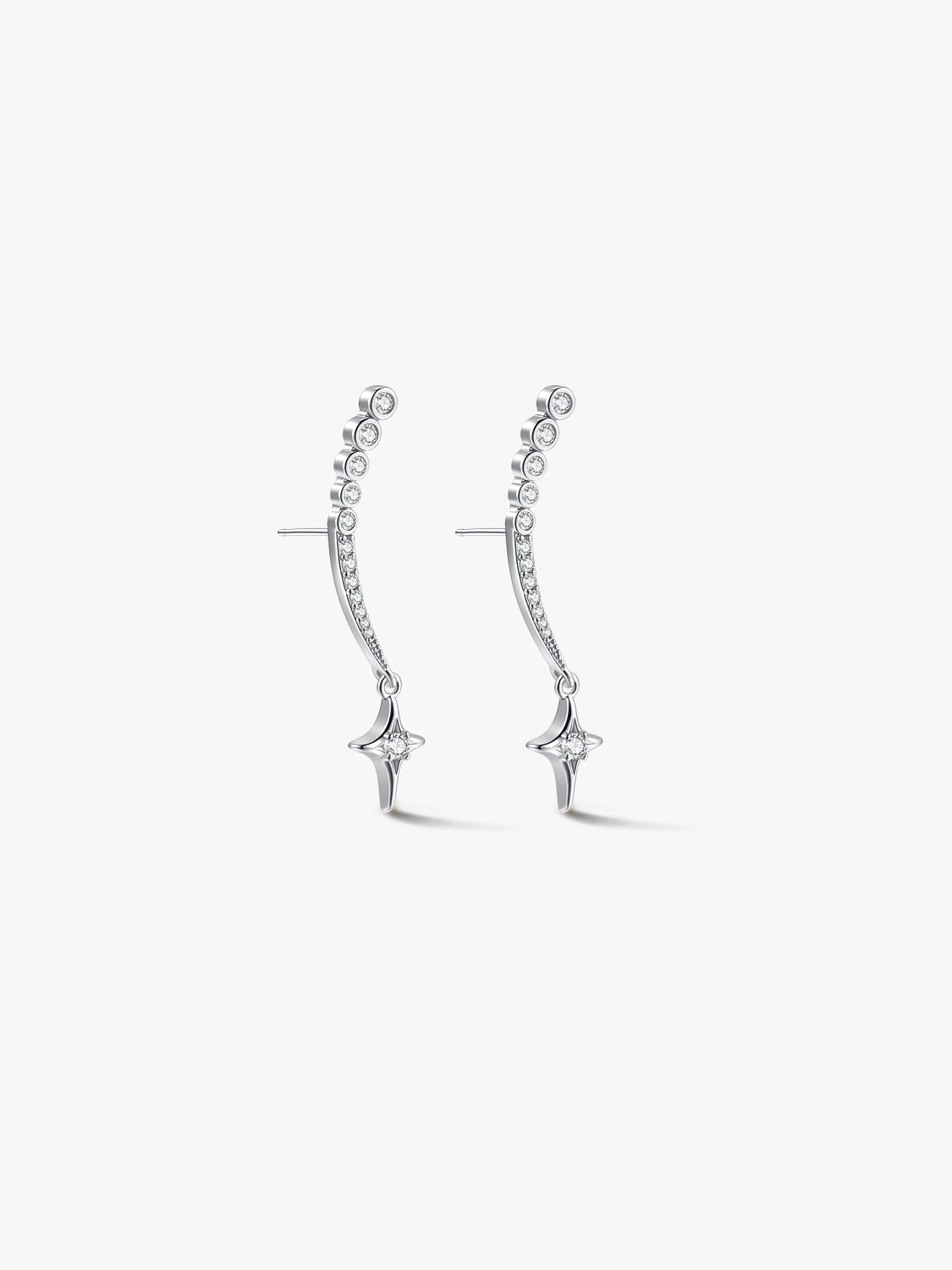 Silver Starline Earrings