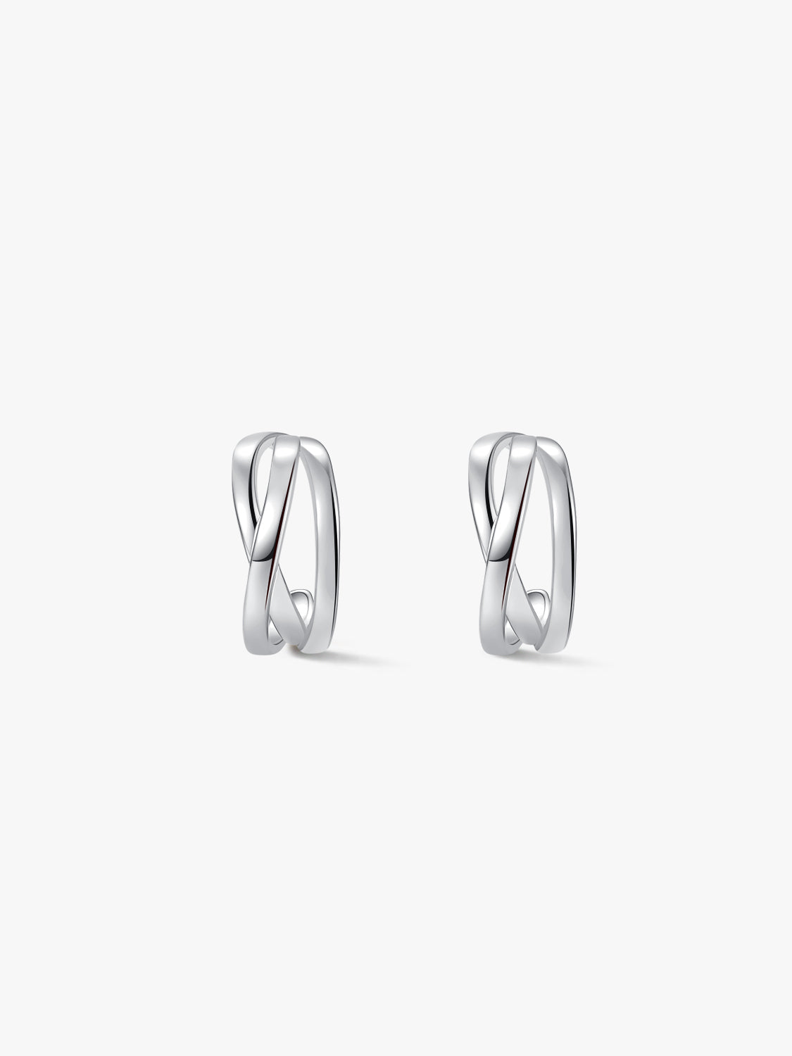 Silver Ribbon Earrings