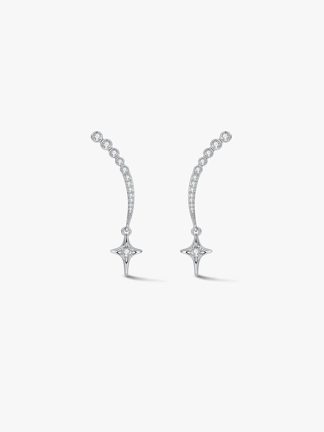 Silver Starline Earrings