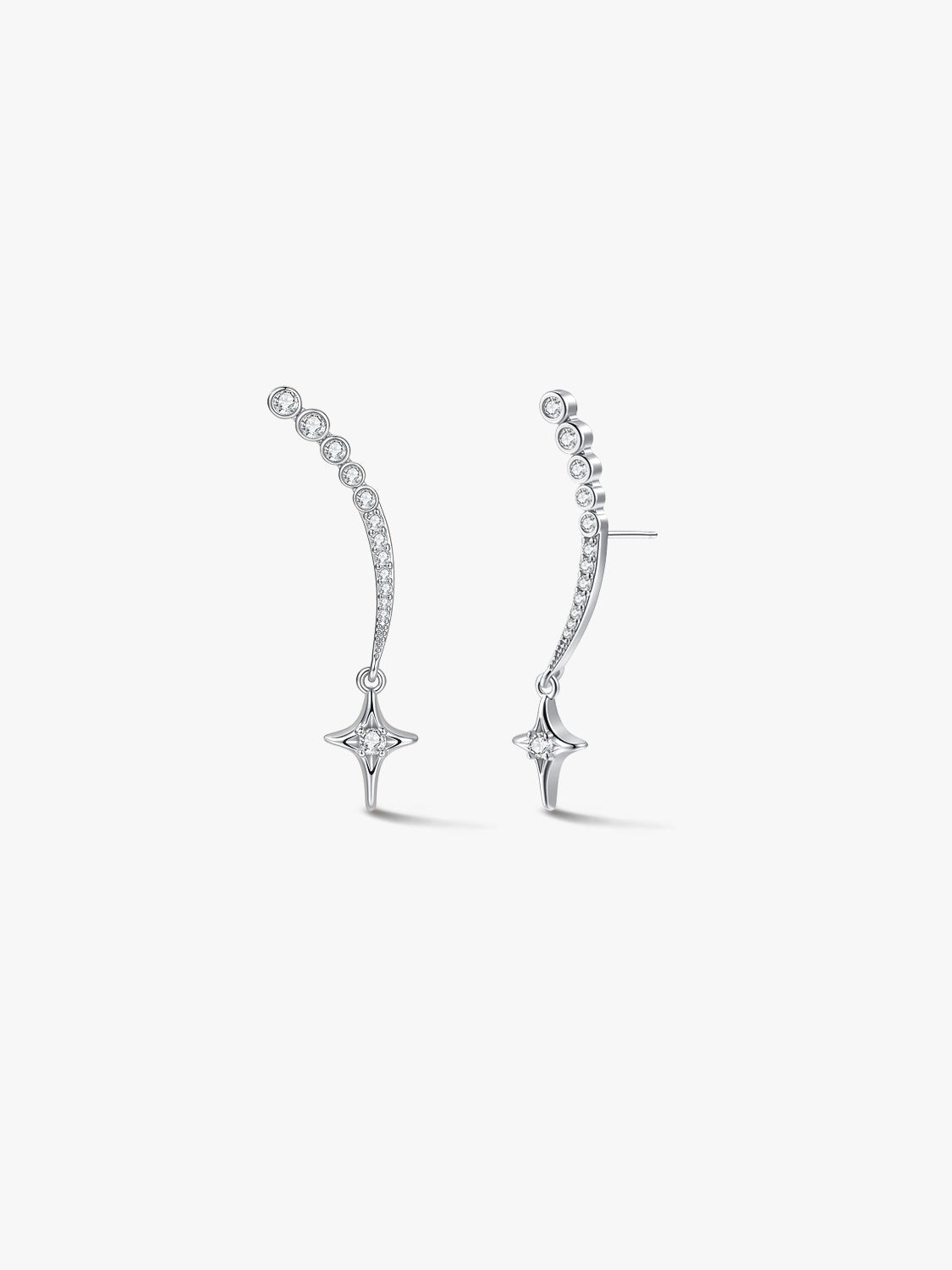 Silver Starline Earrings