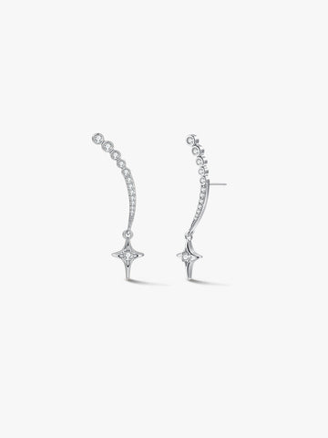 Silver Starline Earrings