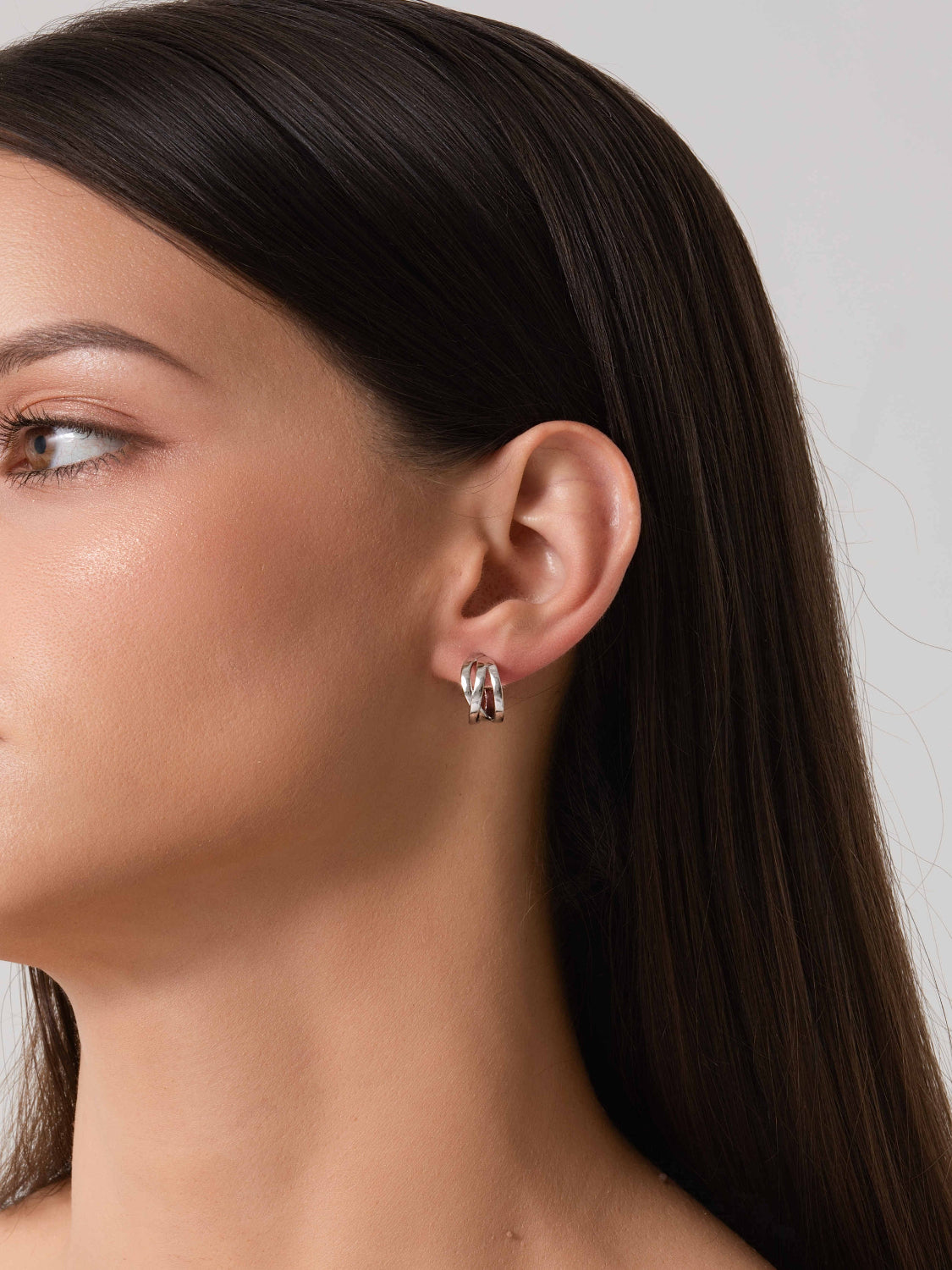 Silver Ribbon Earrings