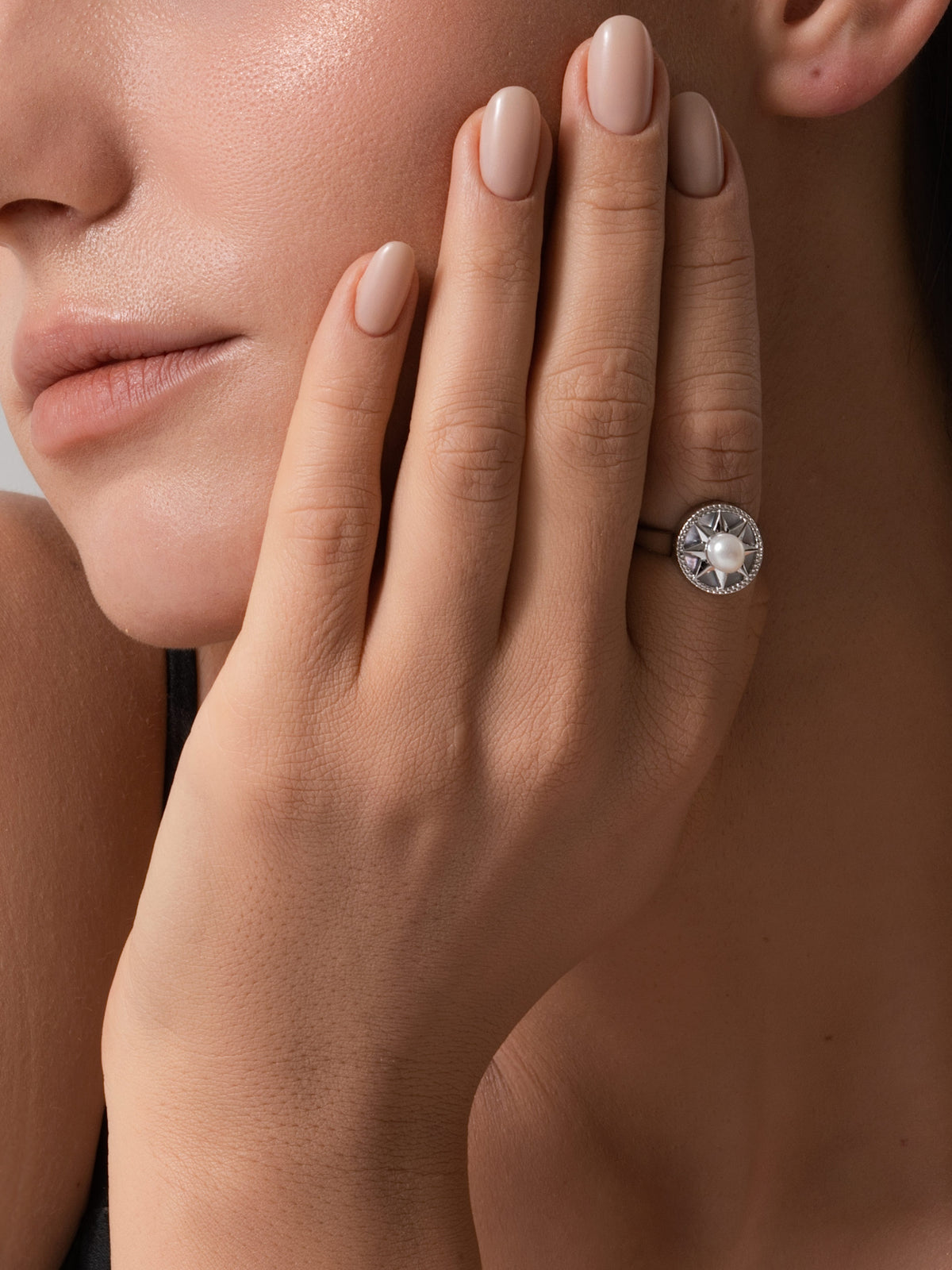 Silver Compass Ring