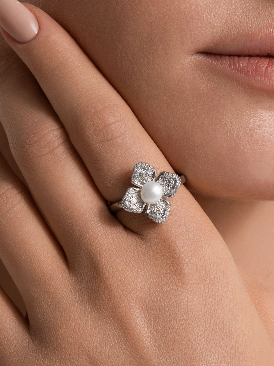 Silver Rosette Ring