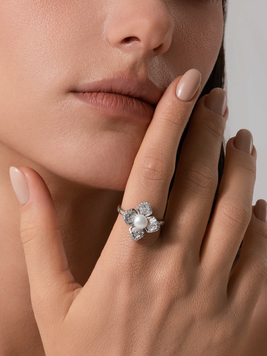Silver Rosette Ring