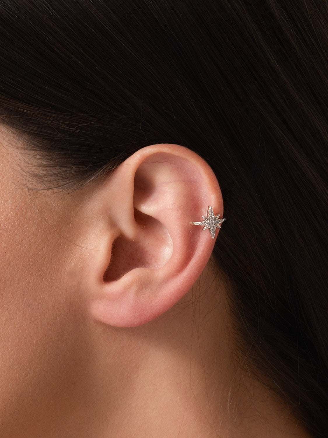 Silver Astra Ear Cuff