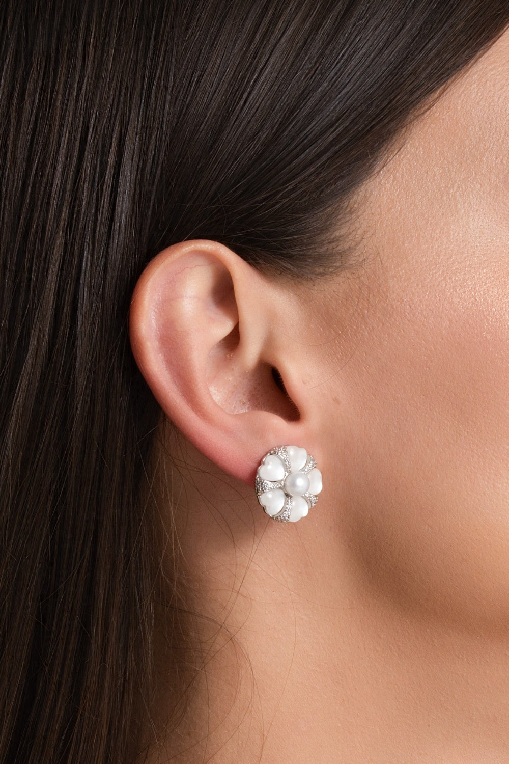 Silver Ophelia Studs