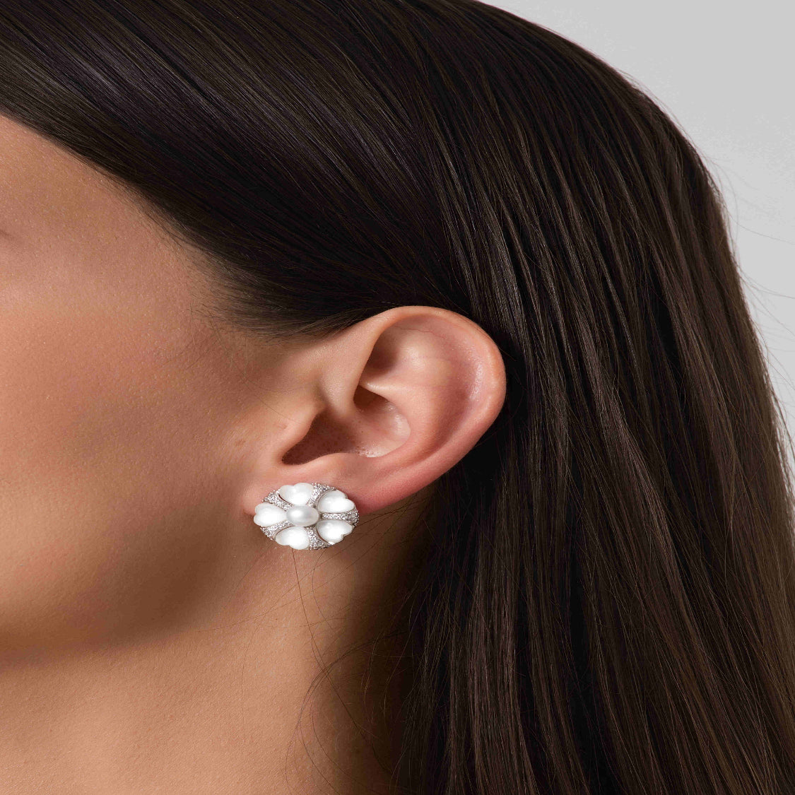 Silver Ophelia Studs