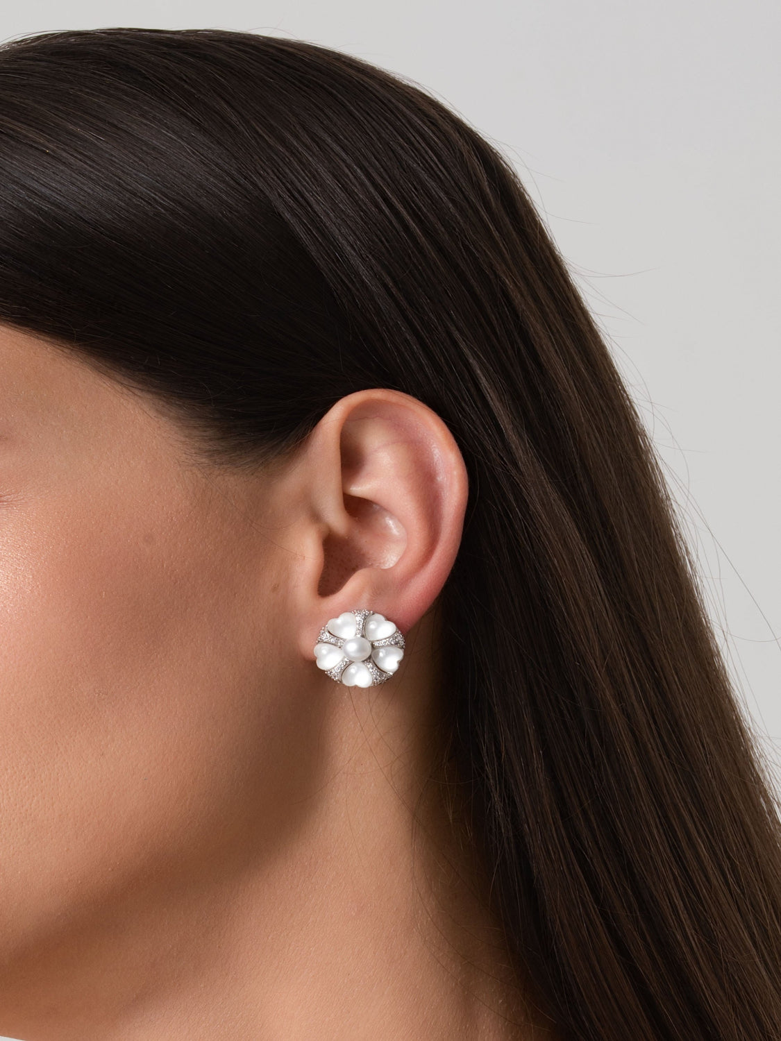 Silver Ophelia Studs